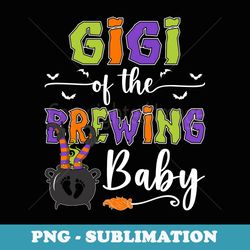 gigi of the brewing baby halloween witch baby shower - sublimation digital download