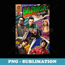 the big bang theory bazinga comic cover - signature sublimation png file