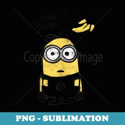 despicable me minions powered by bananas portrait - png sublimation digital download