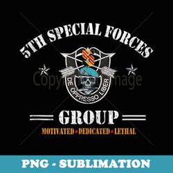 5th special forces group (5th sfg) veteran motivated lethal - png transparent sublimation design