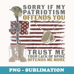 sorry if my patriotism offends you dog tag - elegant sublimation png download