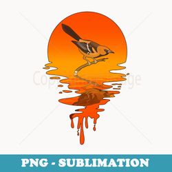 vintage retro style baltimore oriole - trendy sublimation digital download