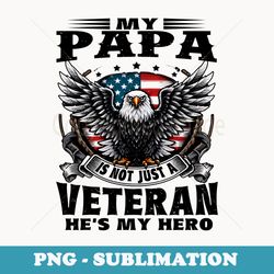veteran papa grandpa usa flag 4th of july - sublimation digital download