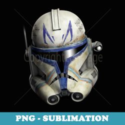 star wars the clone wars clone captain rex big face - png sublimation digital download