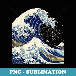 the great wave off kanagawa by hokusai t - png transparent sublimation file