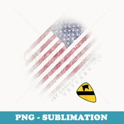 1st cavalry division veteran american flag veterans day xmas - instant png sublimation download