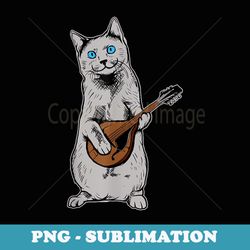 bluey party - special edition sublimation png filesician cat playing mandolin bluegrass - modern sublimation png file