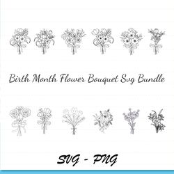 botanical svg bundle | floral svg | flower svg | botanical clipart | flower clipart | wildflower svg | lineart svg |comm