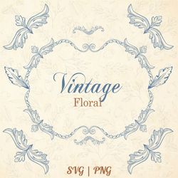 vintage floral, png borders, vintage frames, wedding crest, hand-drawn bouquet, line art clipart, victorian style