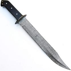 alfari custom knife handmade damascus steel knife with sheath handmade hunting knife fixed blade long knives