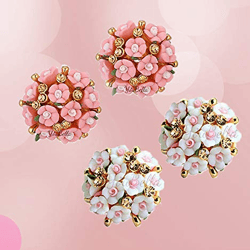 jewellery for women gold-plated floral stud tops earings earrings for women & girls