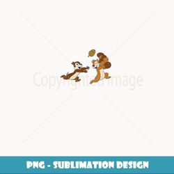 disney chip 'n dale acorn chase - vintage sublimation png download