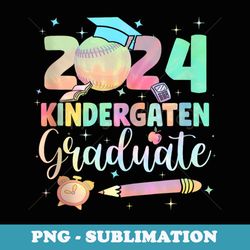 tie dye kindergarten graduate 2024 softball graduation boys - professional sublimation digital download