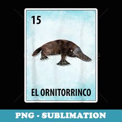 el ornitorrinco mexican platypus cards - signature sublimation png file