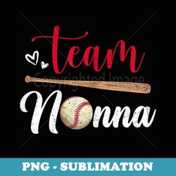 team nonna cute mothers day baseball softball sport mom ball - png sublimation digital download