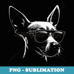 min pin dog with sunglasses funny dog dad mom dog lover xmas - exclusive sublimation digital file