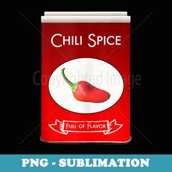 chili spice tin girls matching halloween costume - instant png sublimation download
