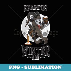 krampus winter ale beer goth merry christmas horror xmas - modern sublimation png file