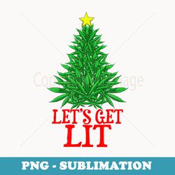 funny cannabis christmas tree for weed smoker - exclusive sublimation digital file