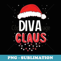 diva santa claus christmas matching costume - vintage sublimation png download