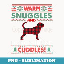 bloodhound dog christmas pajama ugly christmas er - unique sublimation png download