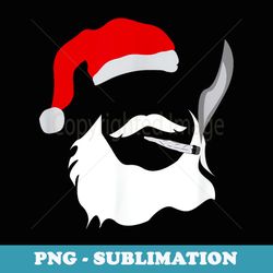 funny face santa clause smoking weed christmas marijuana - png transparent sublimation design