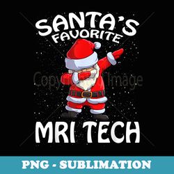santas favorite mri tech santa christmas - png transparent sublimation file