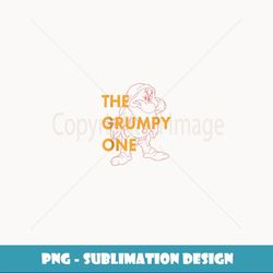 disney snow white the grumpy one outline - modern sublimation png file