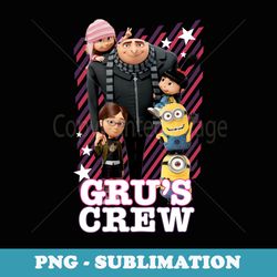 despicable me minions grus whole crew - special edition sublimation png file