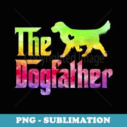 the dogfather golden labrador retriever tie dye love lab dog - unique sublimation png download