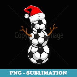 funny xmas christmas holiday santa snowman ball s soccer - exclusive sublimation digital file