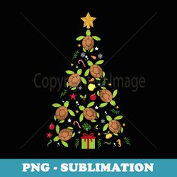 turtle christmas tree t sea turtle lover xmas - instant sublimation digital download