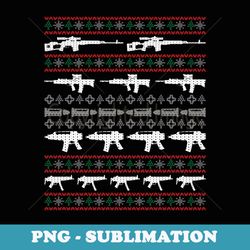 gun rights 2nd amendment pistol guns ugly christmas er - png sublimation digital download