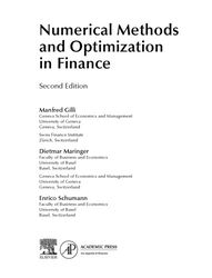 numerical methods and optimization in finance 2nd ed. pdf instant download