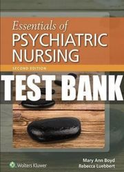 test bank of psychiatric nursing 2nd edition