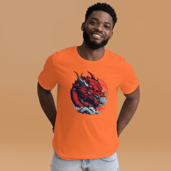 men's dragon logo t-shirt - bold & stylish