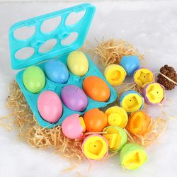 Sensory Educational Toy Smart Egg Toy - Baby Development Games Shape Matching Puzzle Eggs - Montessori Toys For Children