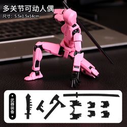 13 jointed movable action figures - shapeshift robot - 3d printed mannequin character assemble toys - parent-children ga