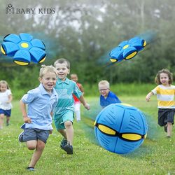 kids flat throw disc ball - flying ufo magic balls - children's toy balls for boys and girls - outdoor sports toys - gif