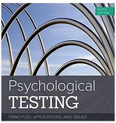 test bank psychological testing principles applications and issues 9th edition by robert m. kaplan