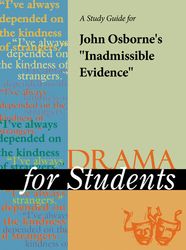 a study guide for john osborne's "inadmissible evidence" pdf instant download