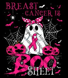 breast cancer is boo sheet breast cancer warrior halloween png