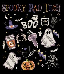 groovy spooky rad tech retro radiologist halloween