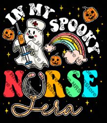 in my spooky nurse era halloween rainbow scary horror women