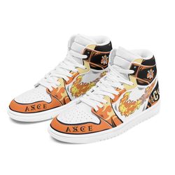 fire fist portgas ace one piece anime sneakers shoes
