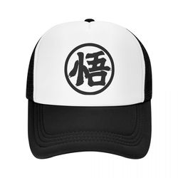 trucker hats for men women, anime merch cartoon hero hat, classic adjustable mesh baseball cap snapback hat
