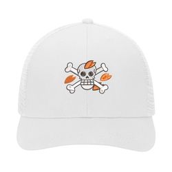 pirate skull embroidered trucker cap one piece baseball cap cute anime cosplay hats
