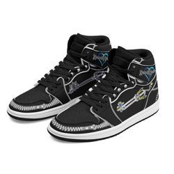 kingdom hearts axel lea sword sneakers custom anime shoes aj1 basketball shoes