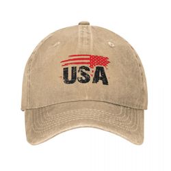 american flag dad hat for men women, usa flag adjustable baseball cap outdoors sun hats