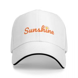 summer vintage dad hat with sunshine print adjustable baseball cap trendy trucker hat for mens headwear